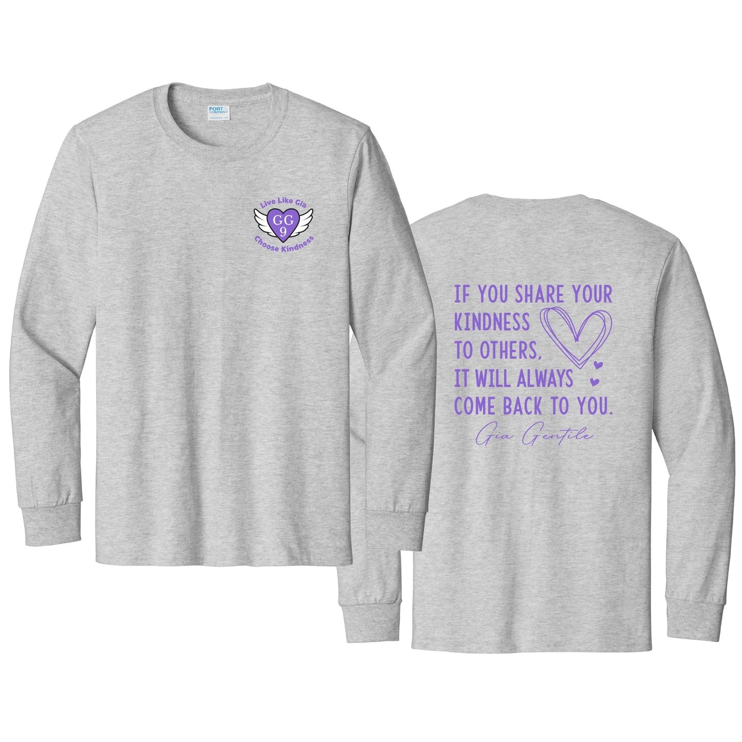 Adult 100% Cotton Long-Sleeve Tee