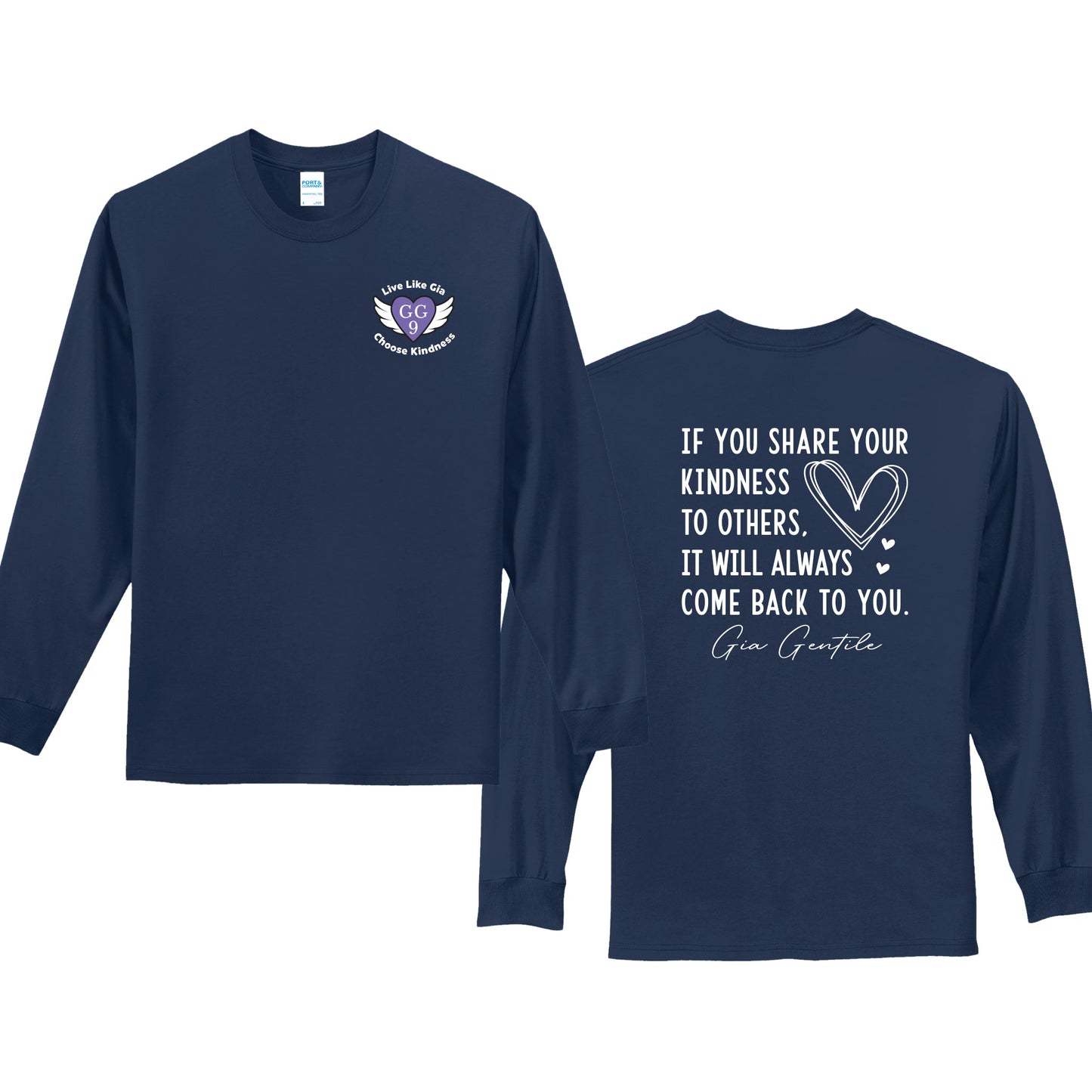 Adult 100% Cotton Long-Sleeve Tee