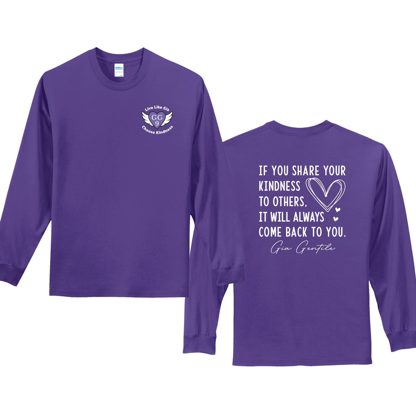 Adult 100% Cotton Long-Sleeve Tee